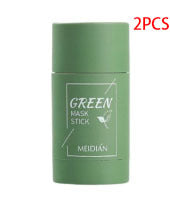 Maschera detergente al tè verde, stick di argilla, controllo dell'olio, maschera schiarente anti-acne, maschera alle alghe, cura della pelle