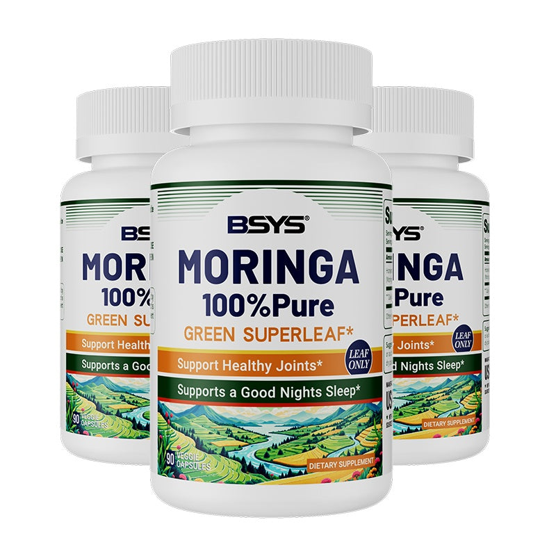 BSYS Moringa Capsules  Antioxidant & Anti-Inflammatory Support  Blood Sugar Health Aid  Cholesterol Balance Formula  Heart Wellness Support  Immune Boost & Natural Defense