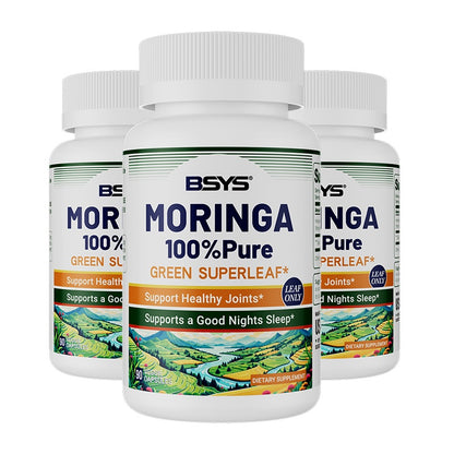 BSYS Moringa Capsules  Antioxidant & Anti-Inflammatory Support  Blood Sugar Health Aid  Cholesterol Balance Formula  Heart Wellness Support  Immune Boost & Natural Defense