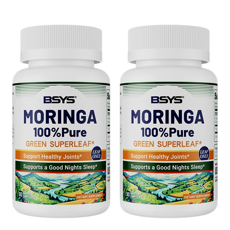 BSYS Moringa Capsules  Antioxidant & Anti-Inflammatory Support  Blood Sugar Health Aid  Cholesterol Balance Formula  Heart Wellness Support  Immune Boost & Natural Defense